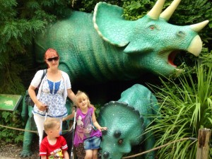 Katie Johnson with Lily and Joey