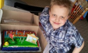 Nicholas celebrating his birthday in 2013