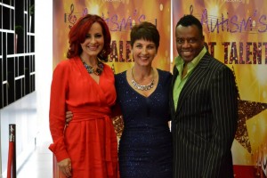 Anna Kennedy OBE, with Carrie and David Grant. photo credit So Shoot Me Photography/Karen McGuire