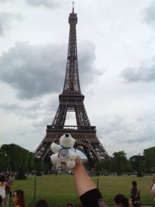 Tikko at the Eiffel Tower
