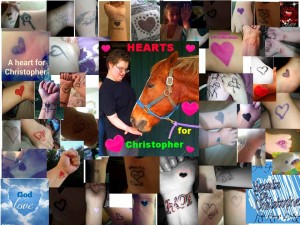 image taken from Hearts for Christopher Miller Facebook page