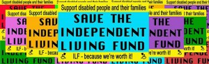 image taken from the SAVE The Independent Living Fund - Postcard Campaign Facebook page