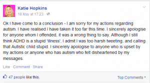 taken from the Katie Hopkins Business Person Facebook page